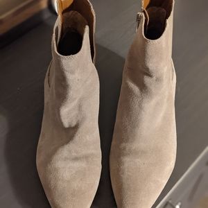 Franco Sarto beige booties Like New!